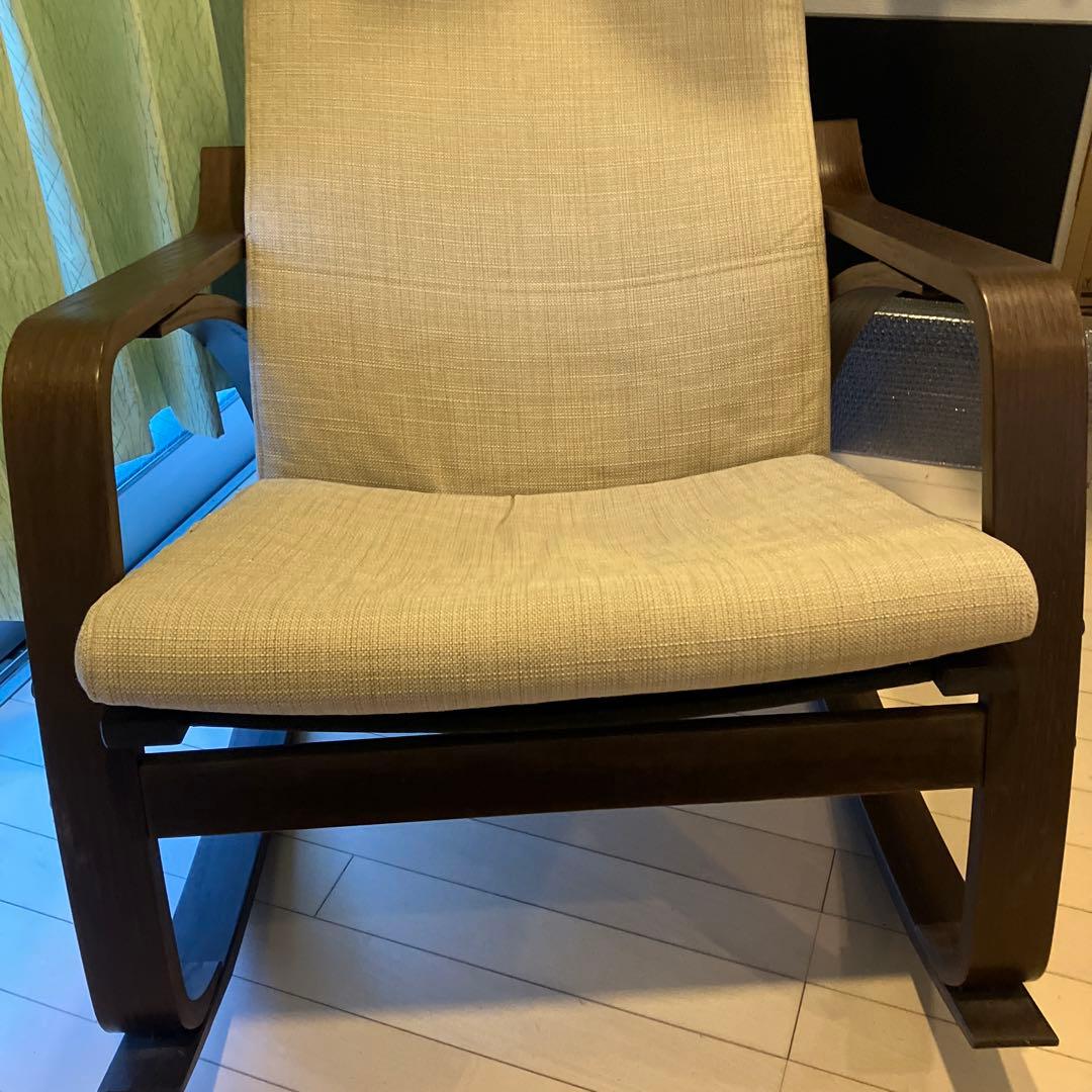 IKEA POÄNG ポエング ロッキングチェア ブラウン 低使用品