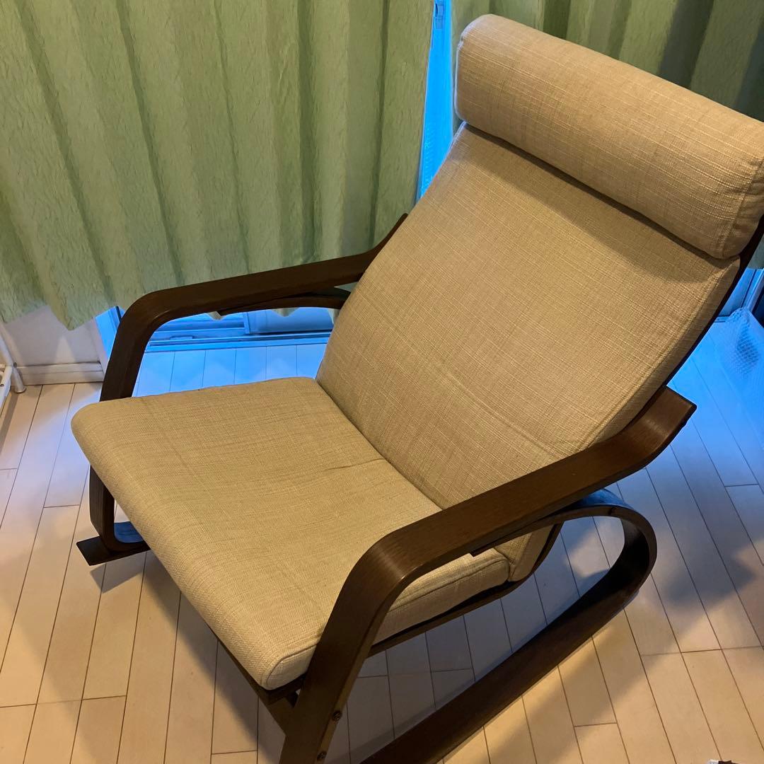 IKEA POÄNG ポエング ロッキングチェア ブラウン 低使用品