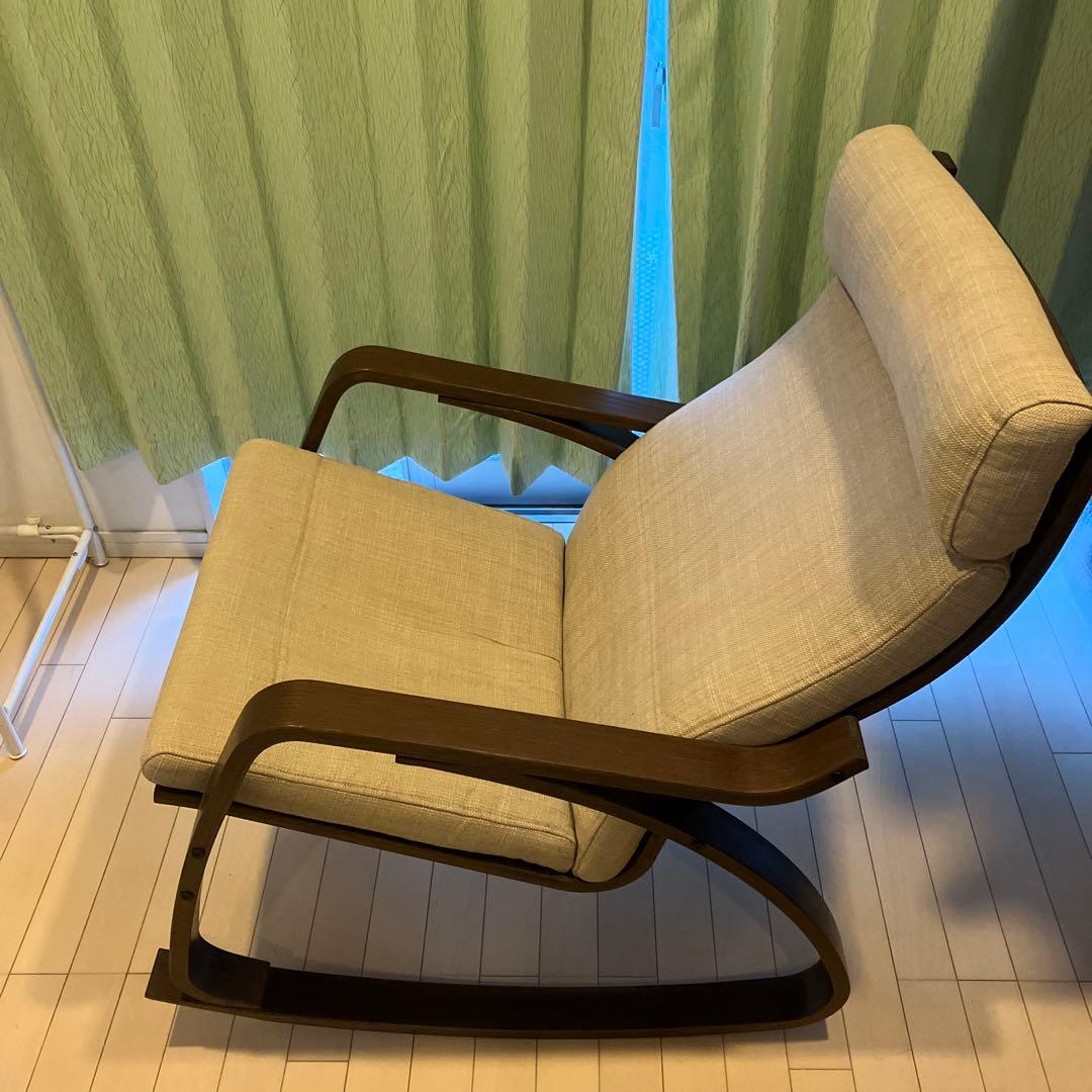 IKEA POÄNG ポエング ロッキングチェア ブラウン 低使用品