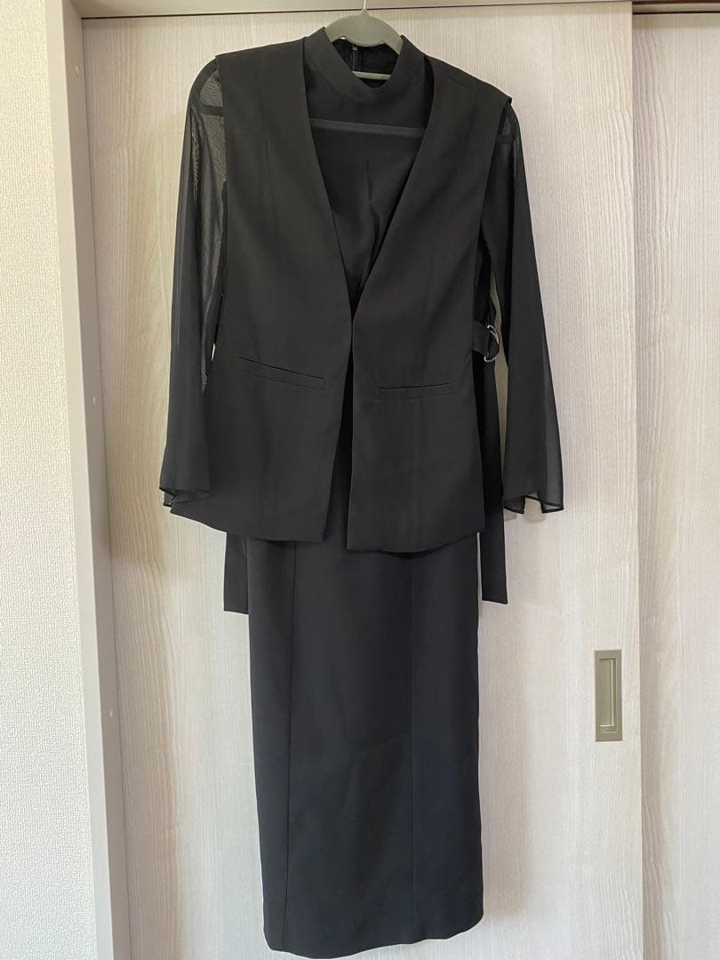 パーティードレス　ブラック セットアップ