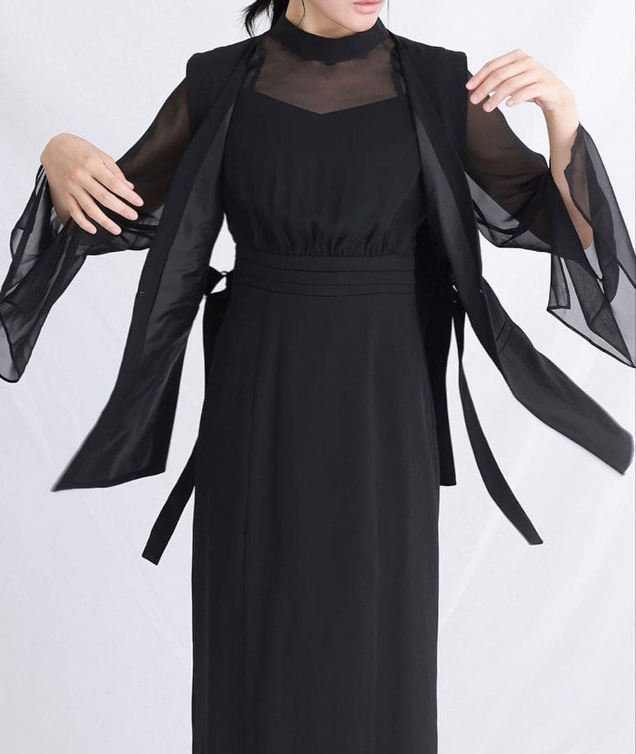 パーティードレス　ブラック セットアップ