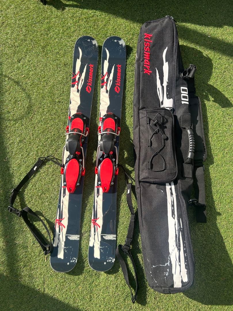 【美品】Kissmark キスマーク ショートスキー FM9 99cm ケース付