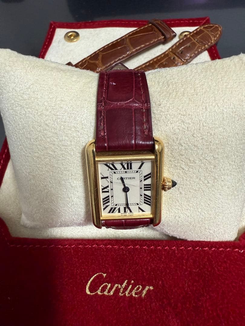 【専用】タンク ルイ カルティエ　SM イエローゴールド　腕時計