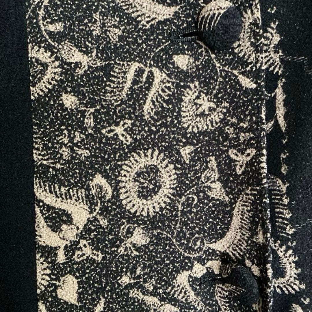 詩仙堂　疋田柄　ポンチョ　リバーシブル　コート　羽織　ジャケット