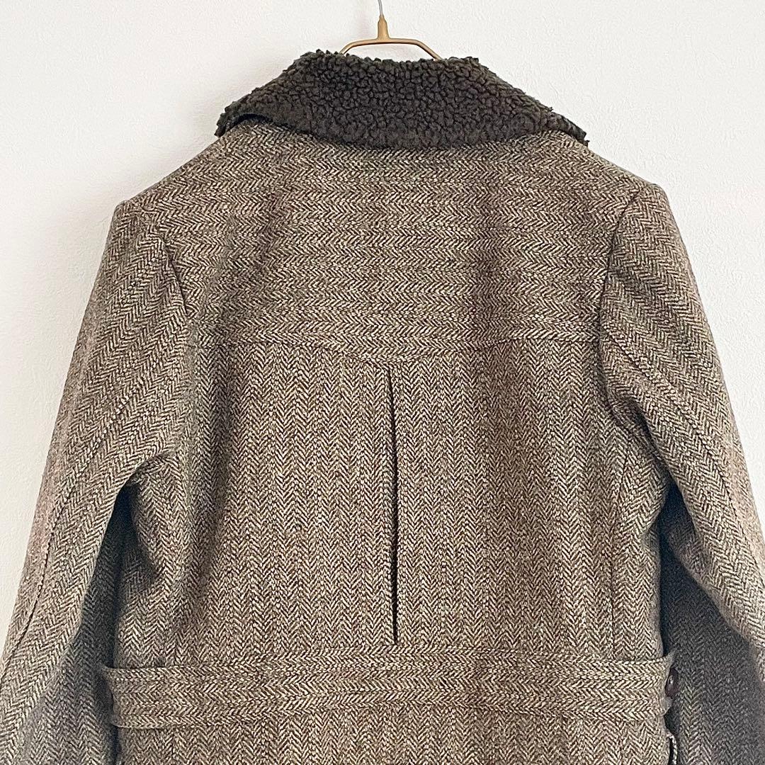 美品 OCTOPUS ARMY × Harris Tweed ランチコート L