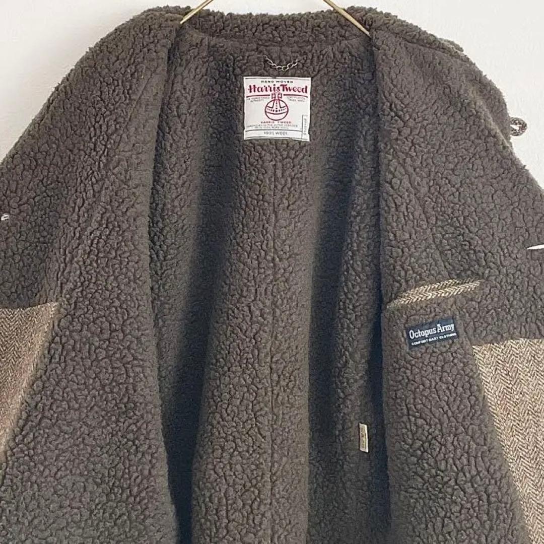 美品 OCTOPUS ARMY × Harris Tweed ランチコート L