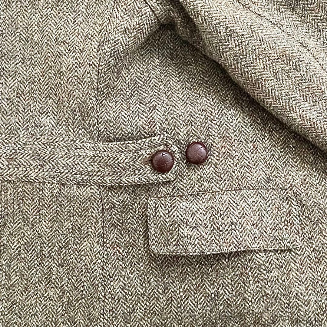 美品 OCTOPUS ARMY × Harris Tweed ランチコート L