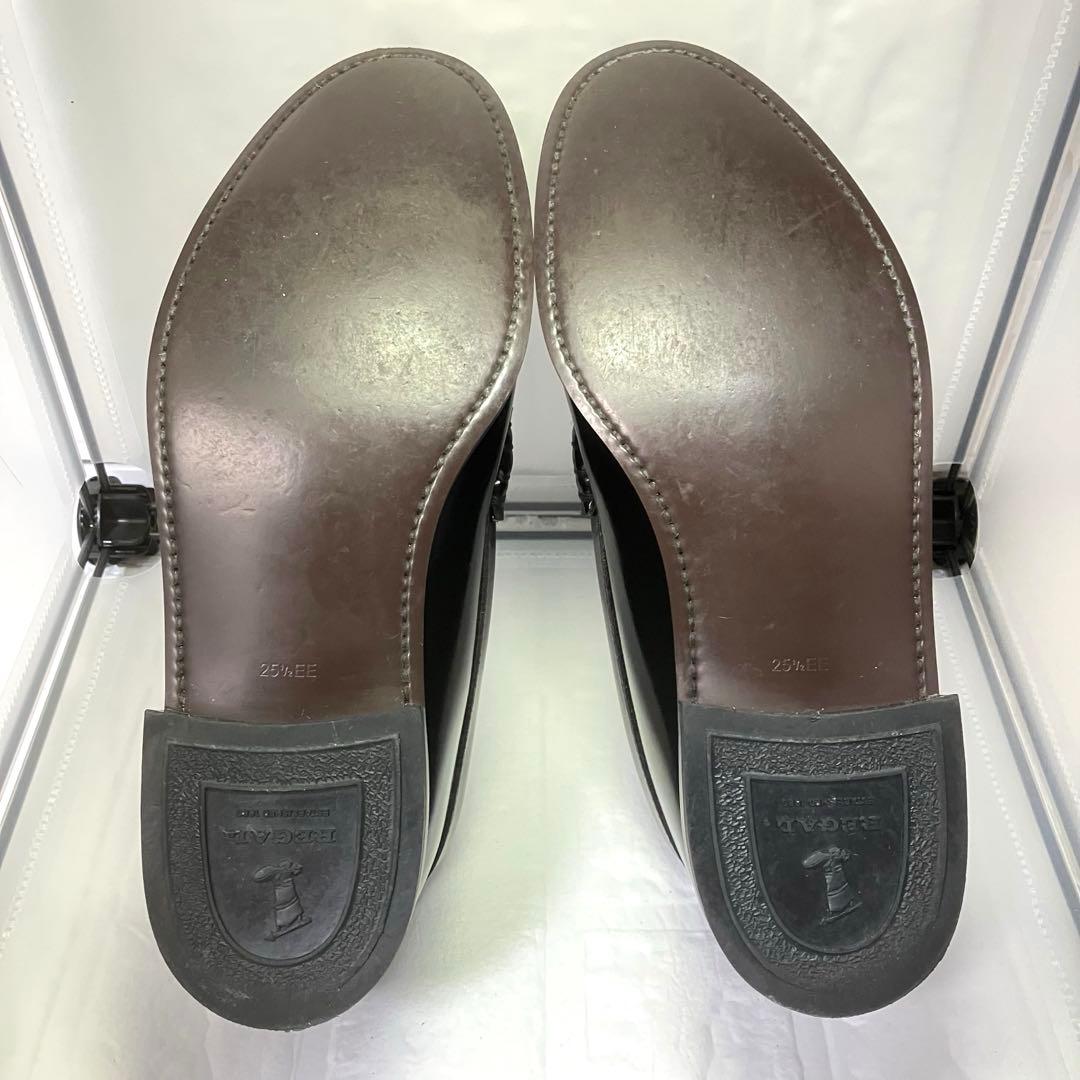 【美品】REGAL リーガル 25.5㎝ ローファー 革靴 ブラック 黒