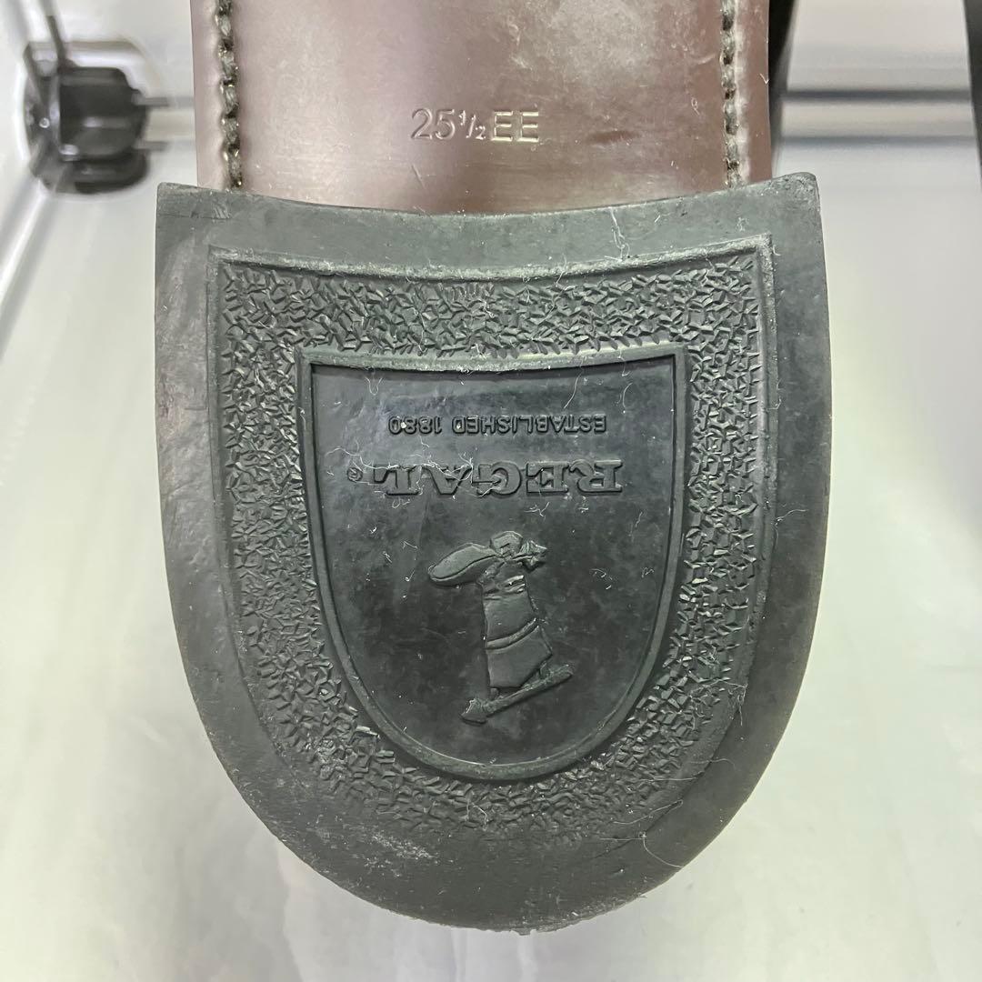 【美品】REGAL リーガル 25.5㎝ ローファー 革靴 ブラック 黒