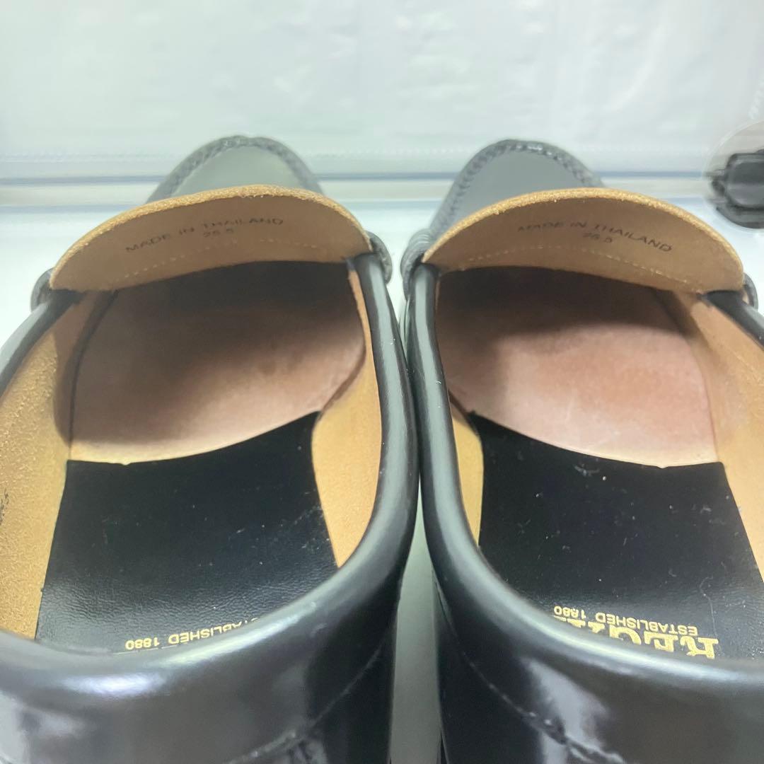 【美品】REGAL リーガル 25.5㎝ ローファー 革靴 ブラック 黒