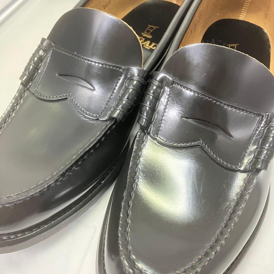 【美品】REGAL リーガル 25.5㎝ ローファー 革靴 ブラック 黒