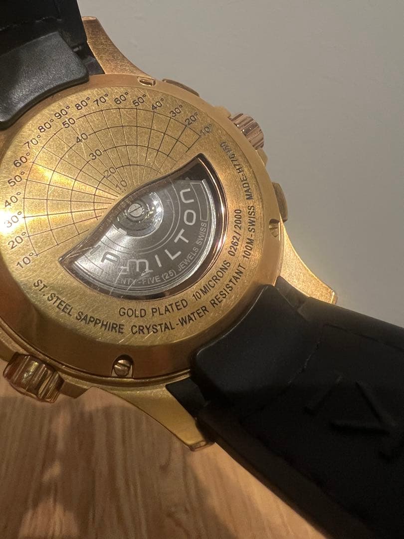 サ*サ様 HAMILTON 自動巻き クロノグラフ 腕時計　カーキ　X-WIND