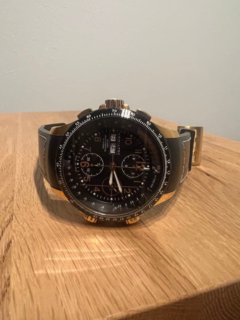 サ*サ様 HAMILTON 自動巻き クロノグラフ 腕時計　カーキ　X-WIND