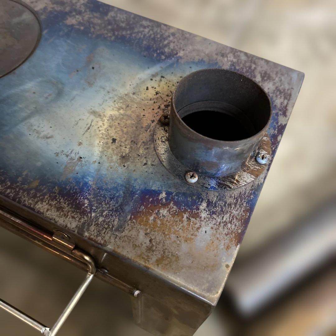 薪ストーブ コンパクト ステンレス製　付属品多数