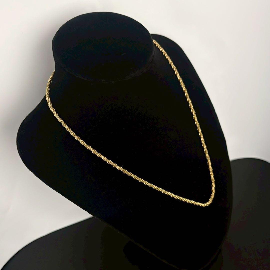 美品 クリスチャンディオール ネックレス ツイスト スクリュー チェーン