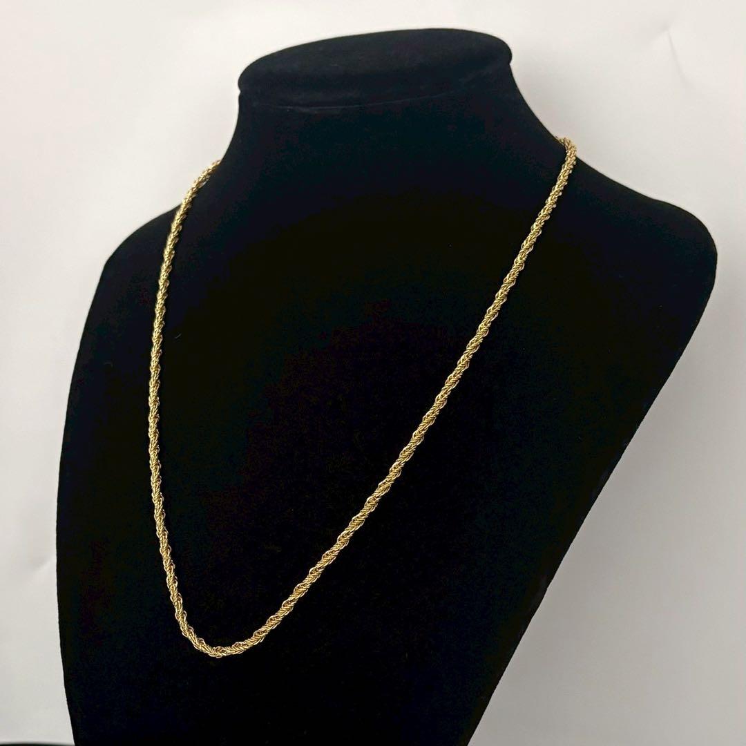 美品 クリスチャンディオール ネックレス ツイスト スクリュー チェーン