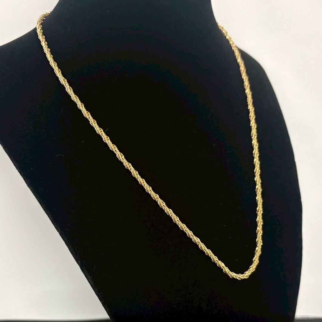 美品 クリスチャンディオール ネックレス ツイスト スクリュー チェーン