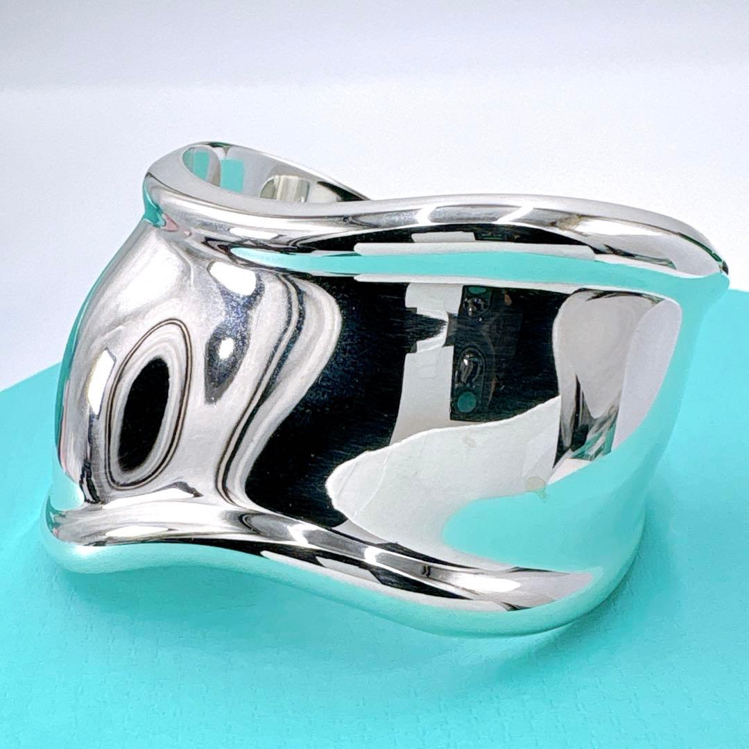 極美品 ティファニー ボーンカフ スモール 右手用 バングル シルバー925