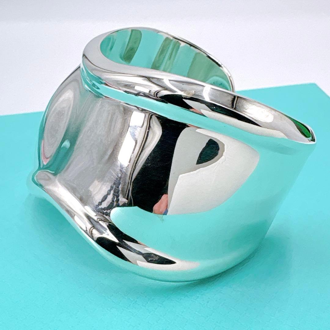 極美品 ティファニー ボーンカフ スモール 右手用 バングル シルバー925