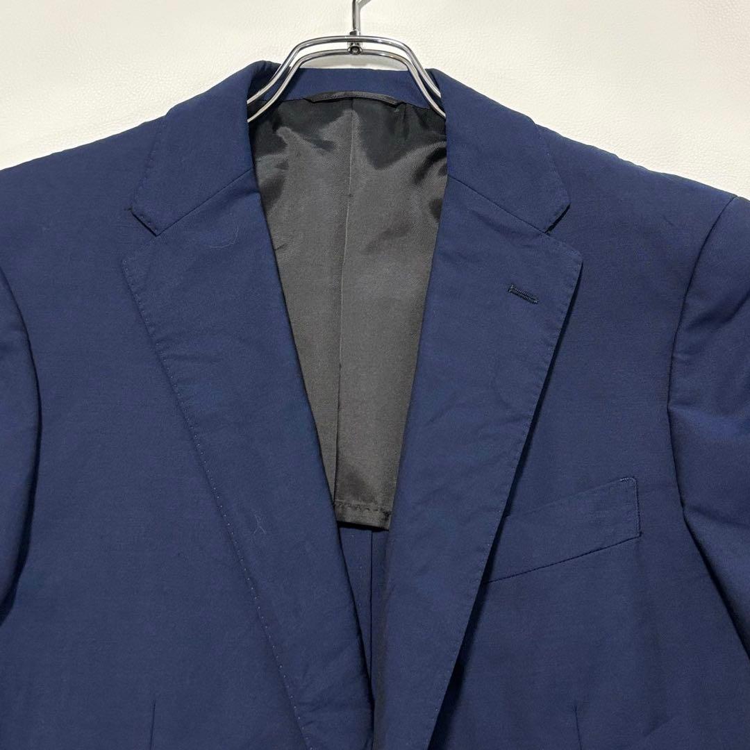 シンプリシテェ カノニコ生地 モヘヤ混 XLサイズ スーツ セット ブルー系