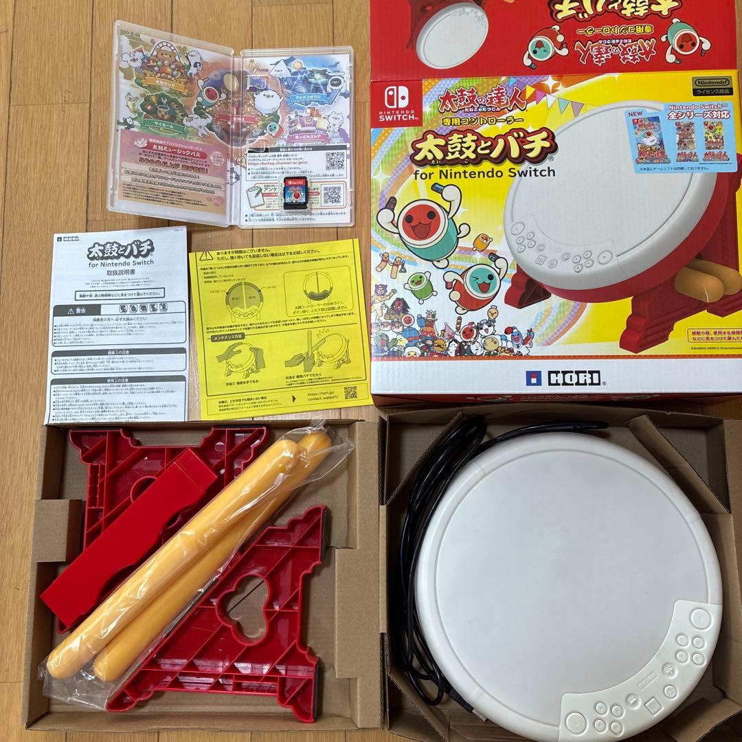 太鼓の達人　ドンダフルフェスティバルソフト＆専用コントローラー太鼓とバチ