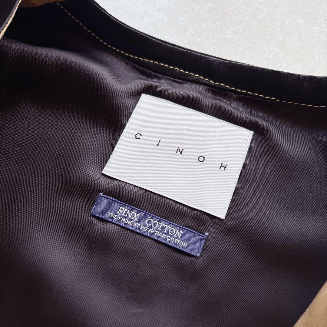 美品★CINOH｜定価8万 キャメル NO COL PIPING JACKET