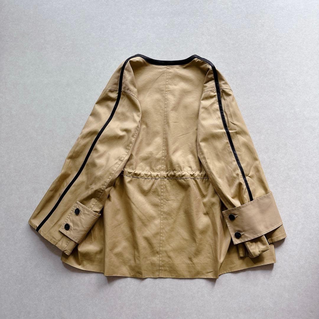 美品★CINOH｜定価8万 キャメル NO COL PIPING JACKET