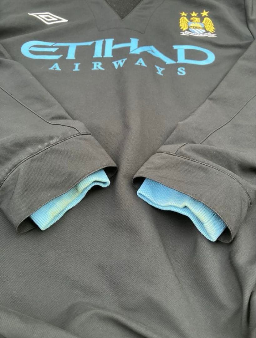 【希少_好配色】UMBRO×マンチェスターシティ/ピステ/ドリルトップ/2XL