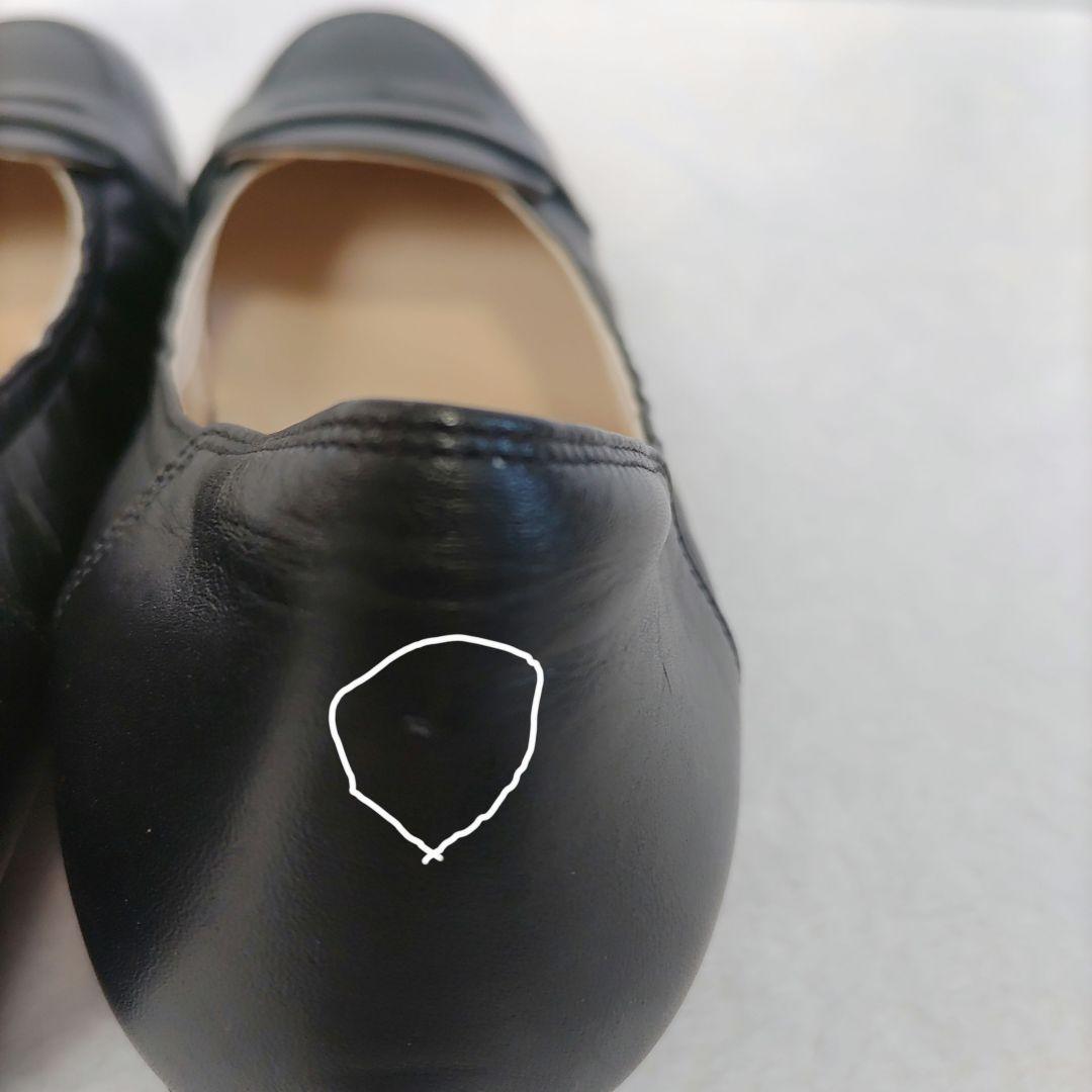 ASICS pedala ペダラ レザー ローファー 黒 フラットシューズ