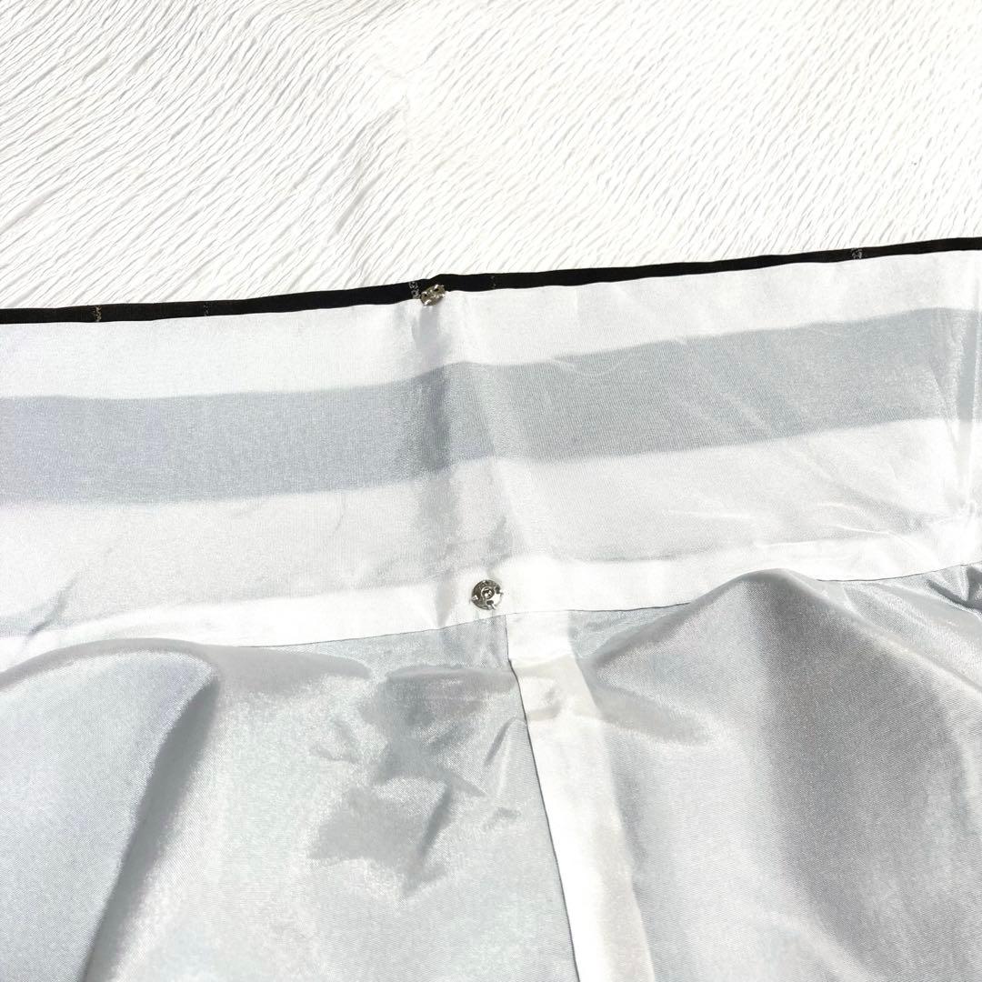 【良品✨】東レシルック　洗える着物　小紋　紬調　黒色　横段　袷　A2