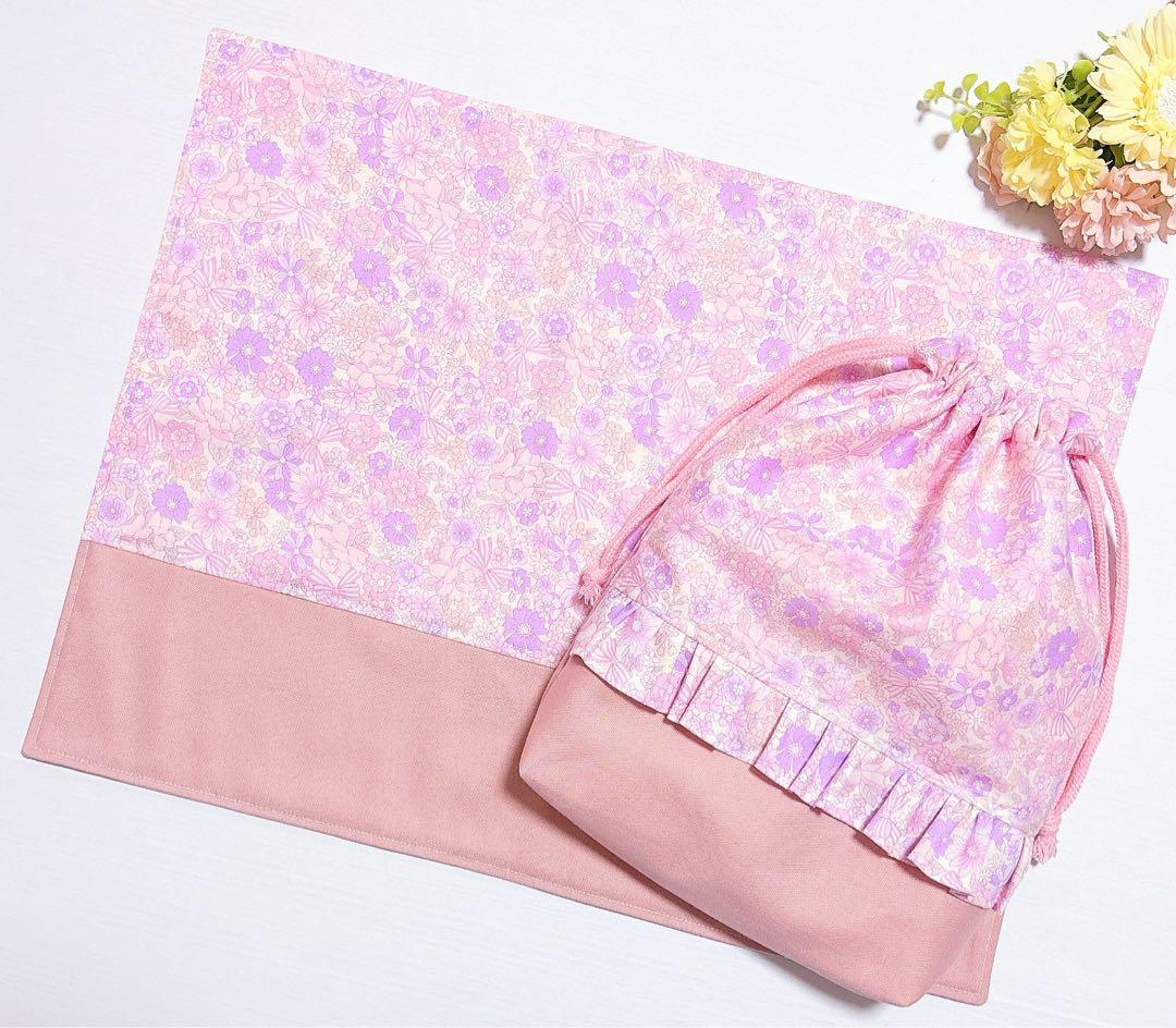 レッスンバッグʚ♥ɞ体操服袋　コップ袋　給食袋ランチマットハンドメイド入園入学