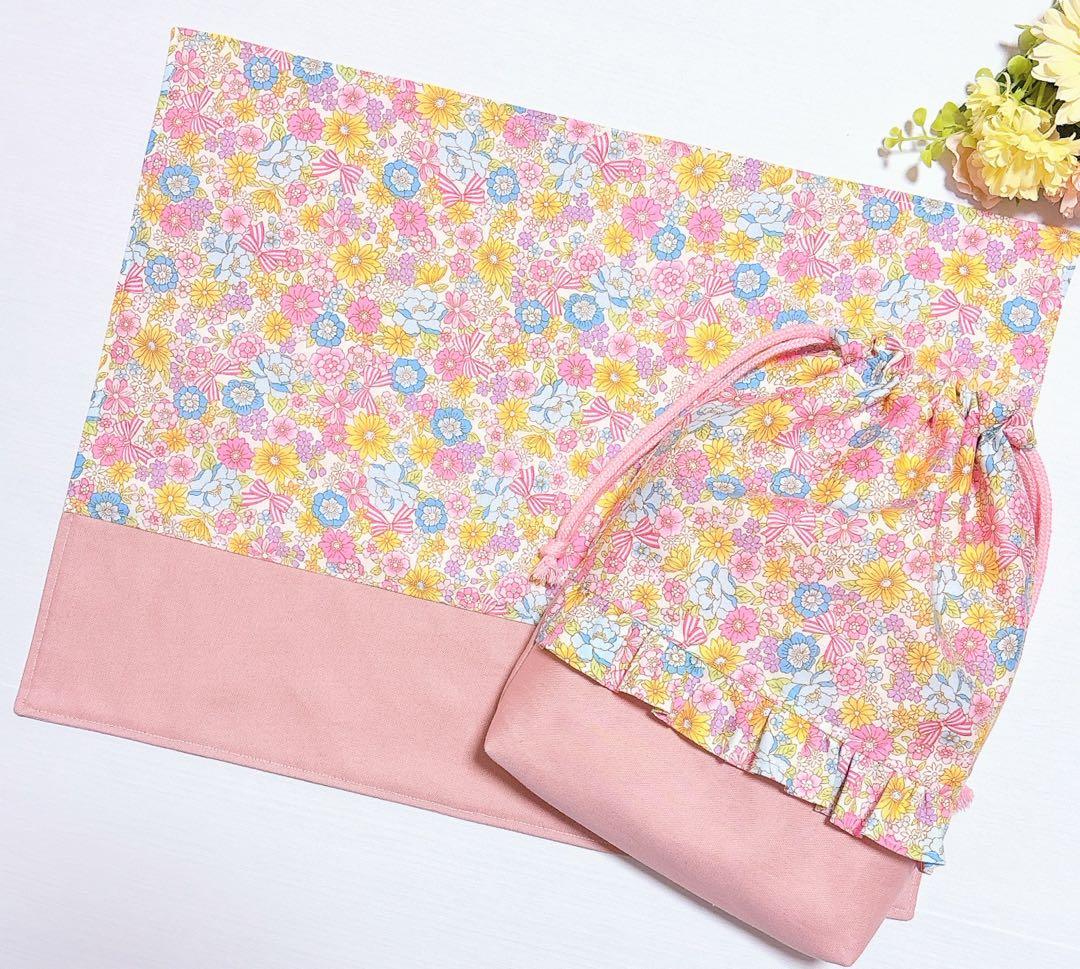 レッスンバッグʚ♥ɞ体操服袋　コップ袋　給食袋ランチマットハンドメイド入園入学