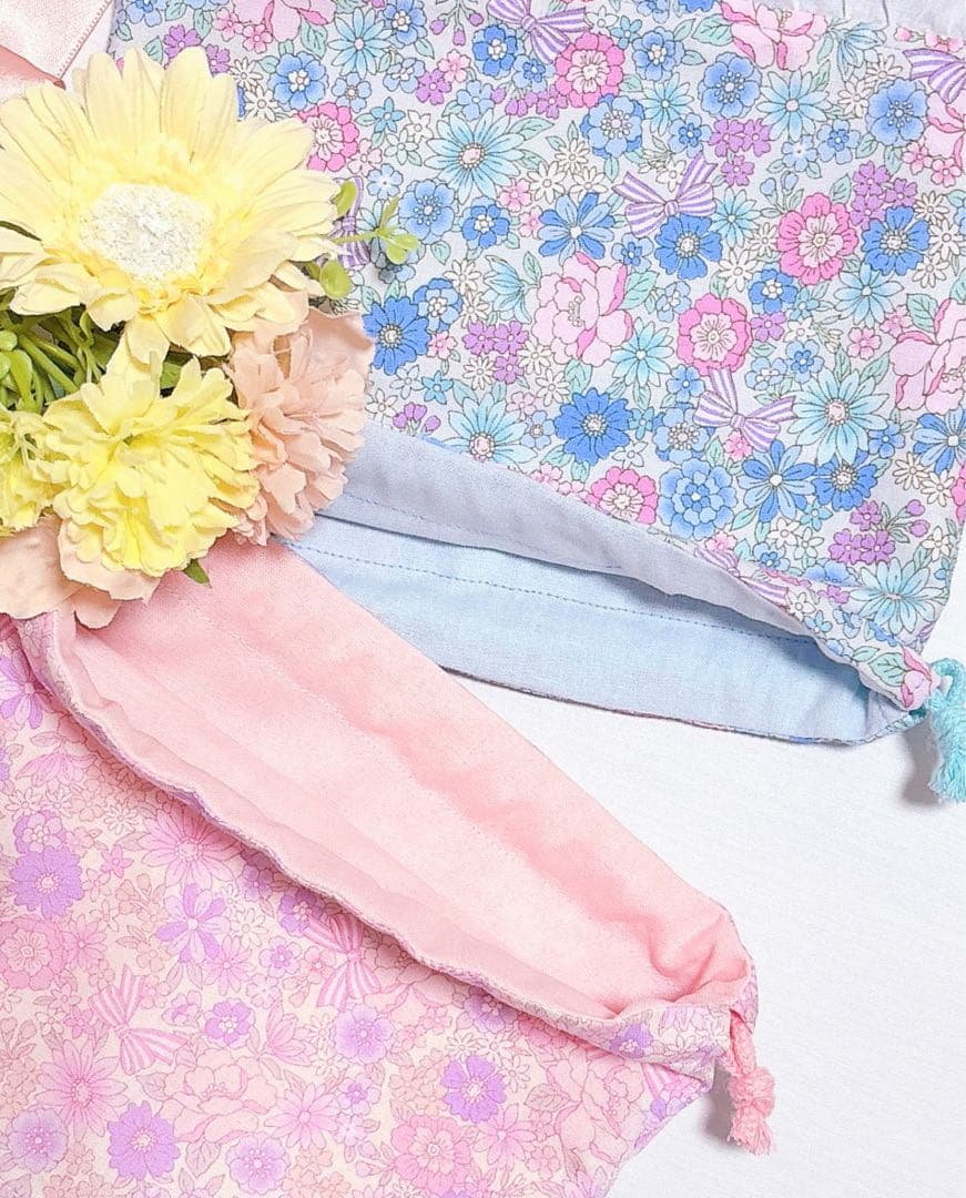 レッスンバッグʚ♥ɞ体操服袋　コップ袋　給食袋ランチマットハンドメイド入園入学