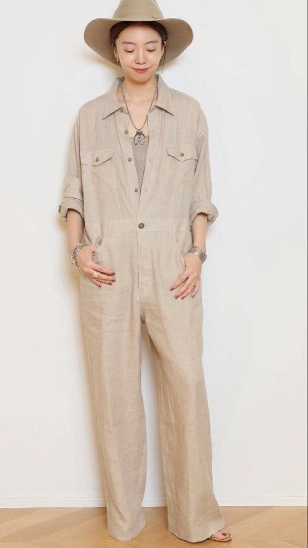 【Col Pierrot/コルピエロ】ALBINI LINEN オールインワン