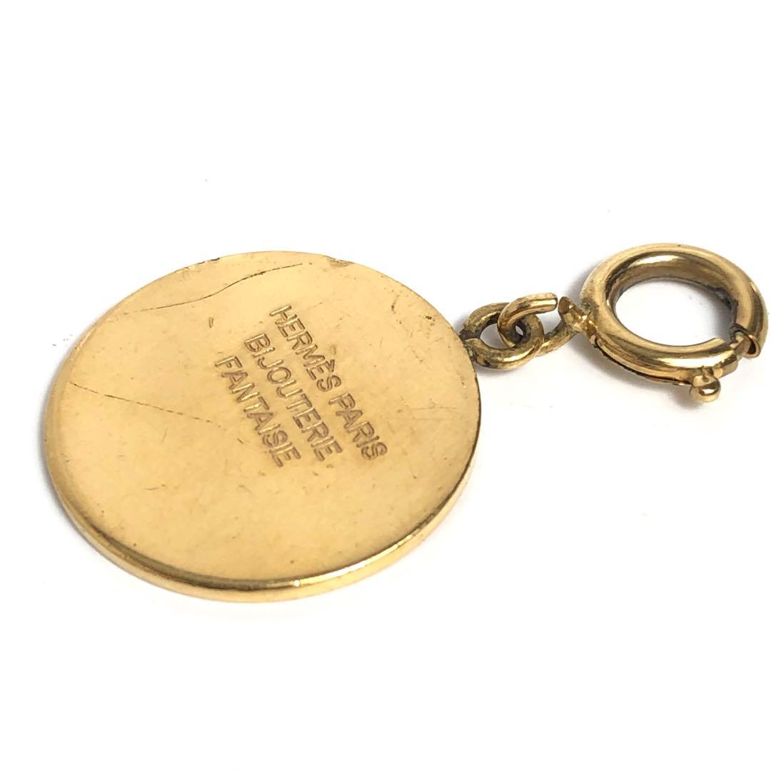 HERMES エルメス セリエ ペンダントトップ ゴールドカラー チャーム