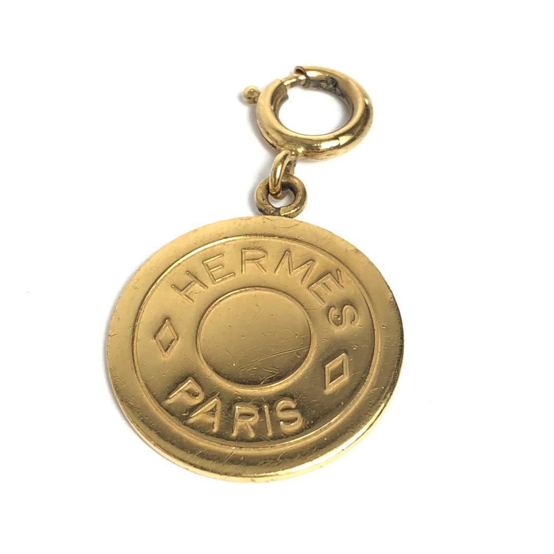 HERMES エルメス セリエ ペンダントトップ ゴールドカラー チャーム