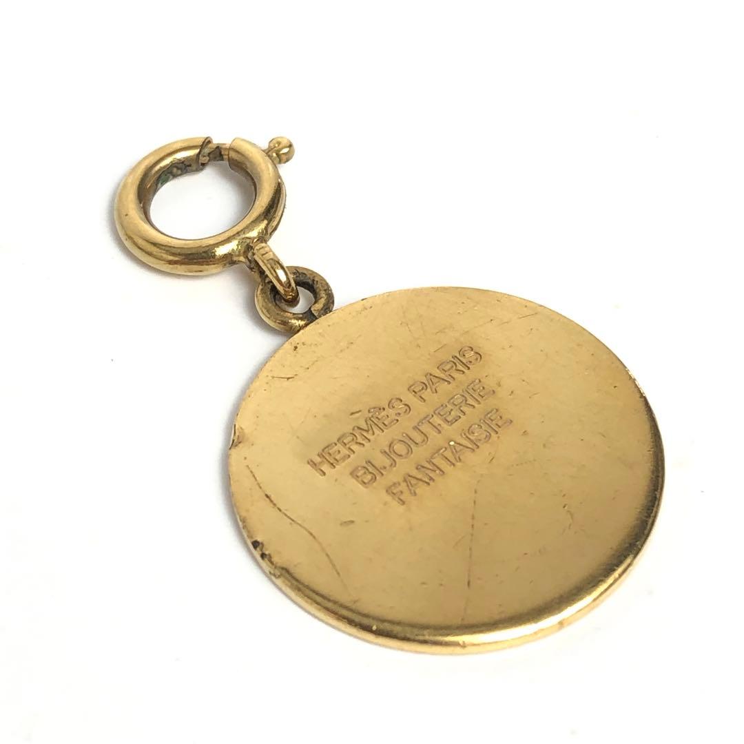 HERMES エルメス セリエ ペンダントトップ ゴールドカラー チャーム