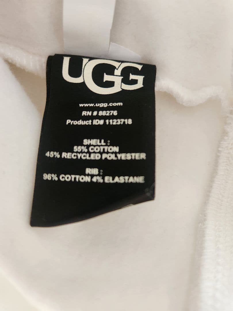 UGG ホワイト スウェット トレーナー S 新品タグ付き