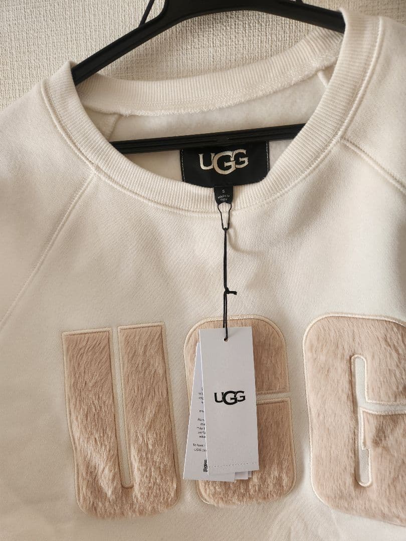 UGG ホワイト スウェット トレーナー S 新品タグ付き