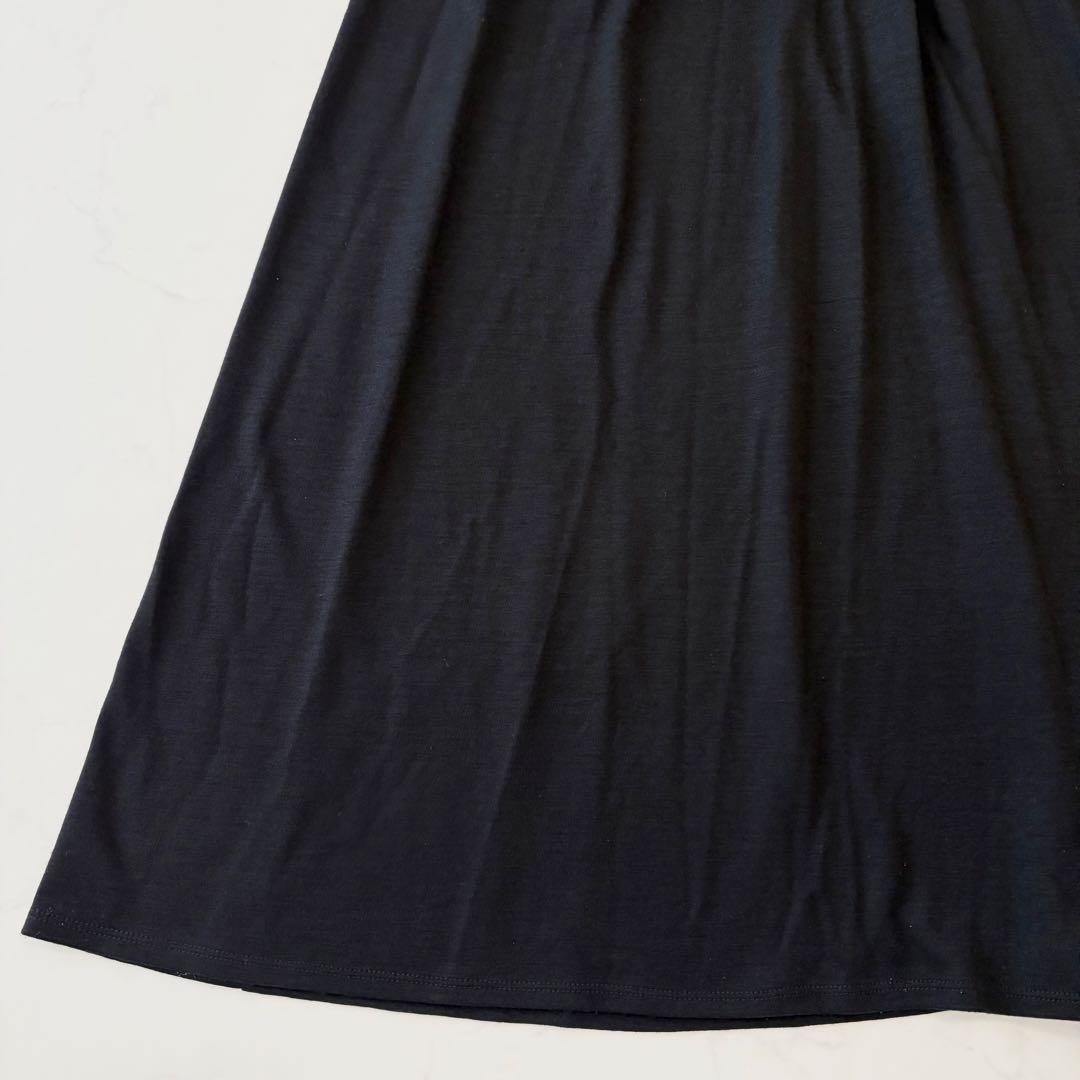 ボーダーズアットバルコニー ウィークエンド シャツ ドレス ワンピース 黒 美品