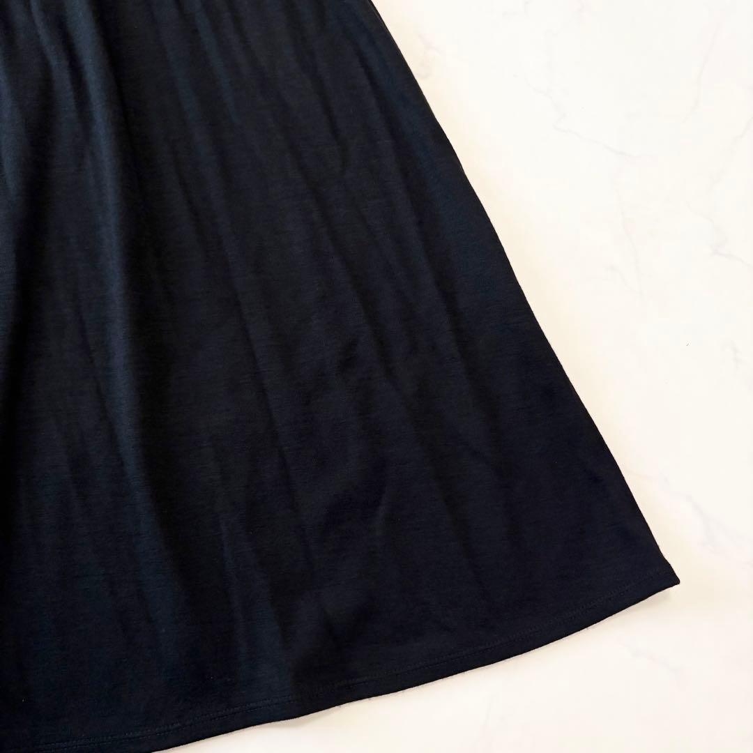 ボーダーズアットバルコニー ウィークエンド シャツ ドレス ワンピース 黒 美品