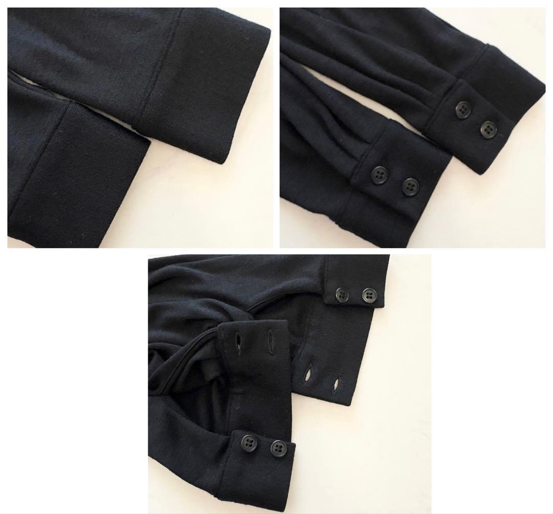 ボーダーズアットバルコニー ウィークエンド シャツ ドレス ワンピース 黒 美品