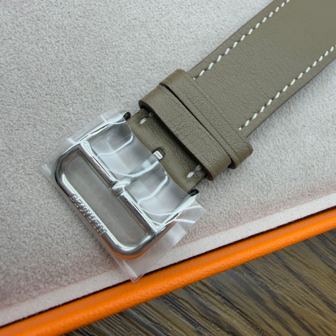 2999 ほぼ未使用　Apple Watch エルメス　エトゥープ　二重レザー