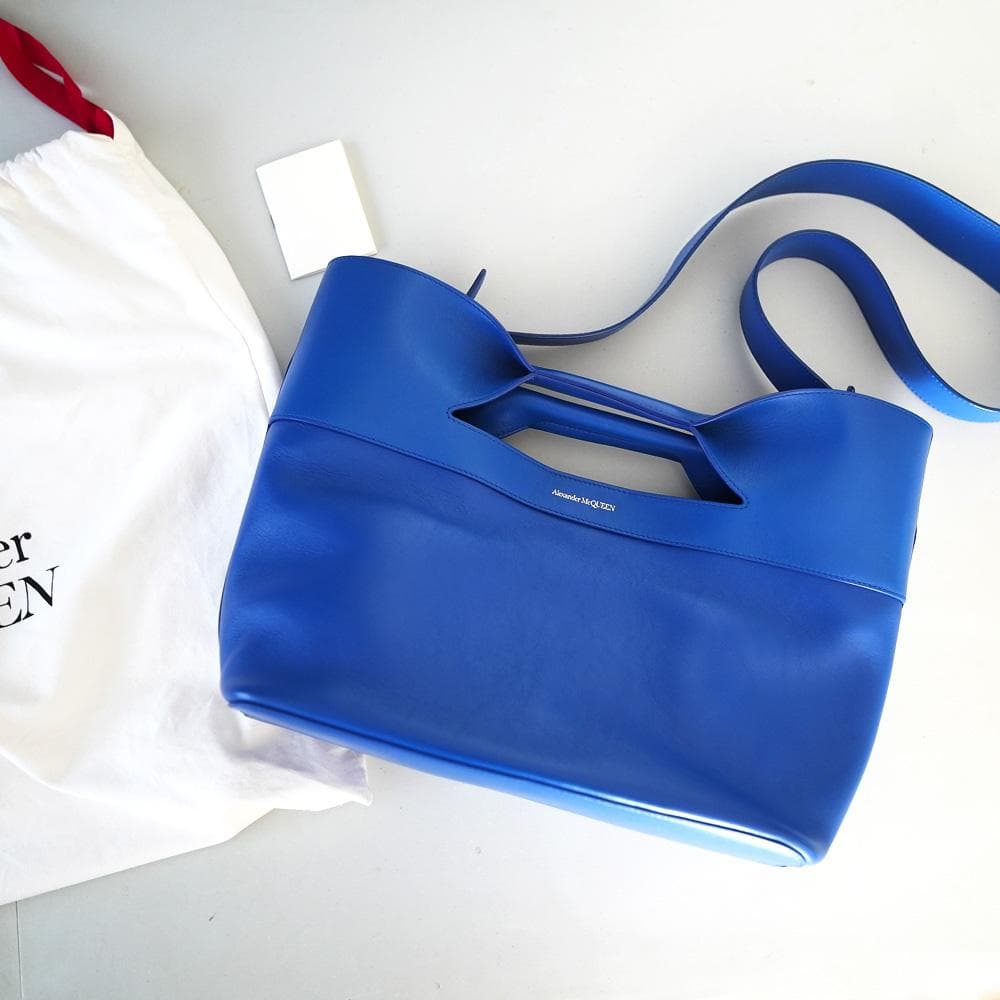 ALEXANDER McQUEEN The Bow 2WAY BAG ブルー