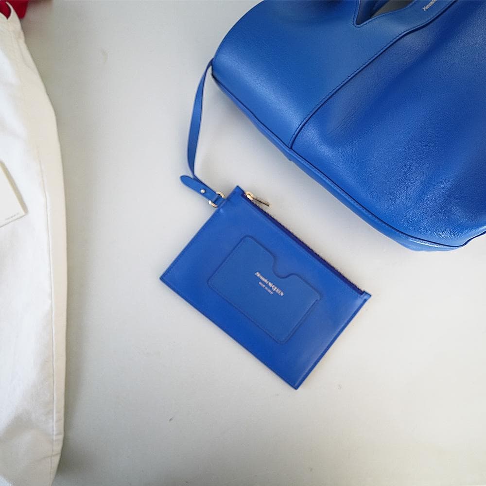 ALEXANDER McQUEEN The Bow 2WAY BAG ブルー