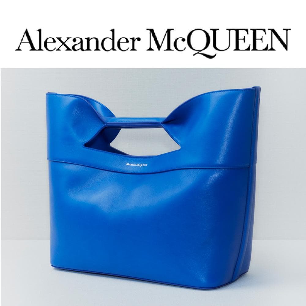 ALEXANDER McQUEEN The Bow 2WAY BAG ブルー