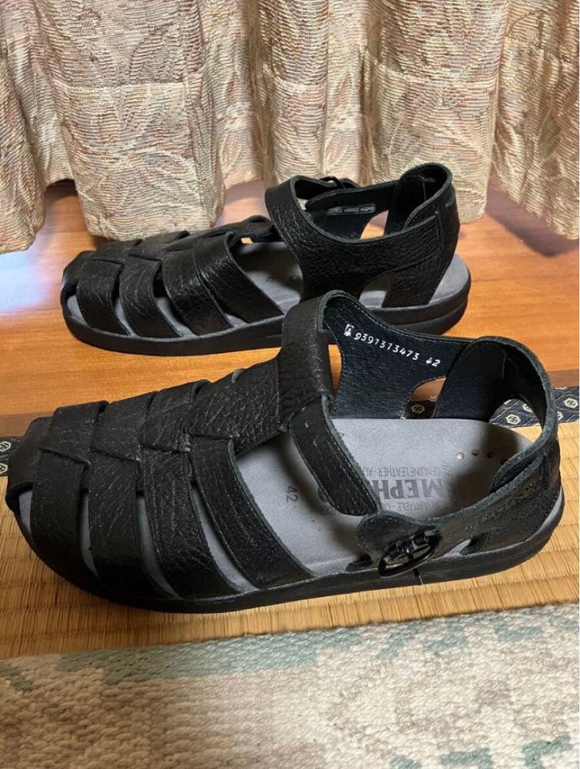 mephisto sam ブラック　サンダル　42 supply tokyo
