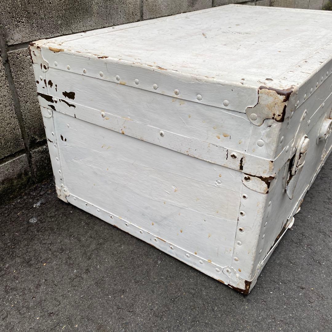 アンティーク木製トランクケース