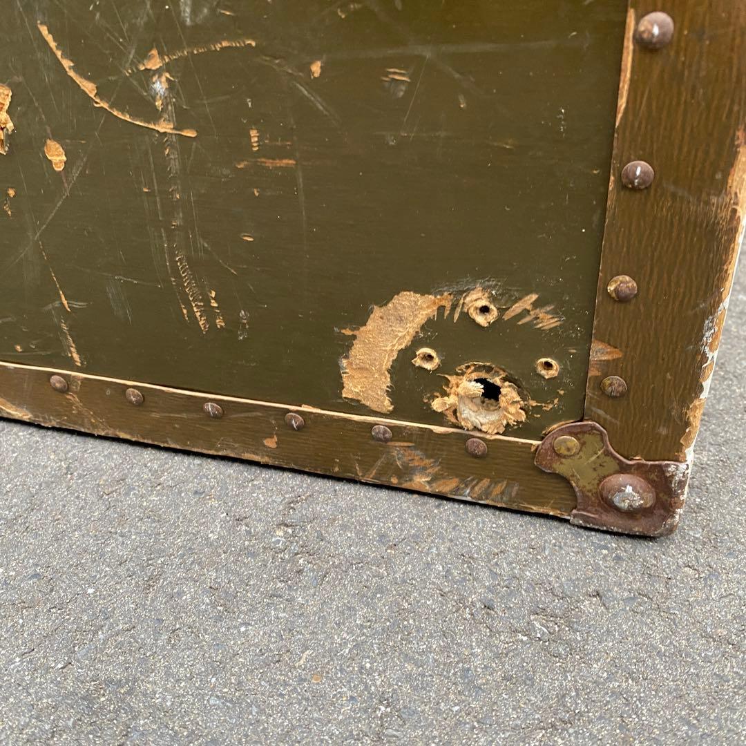 アンティーク木製トランクケース