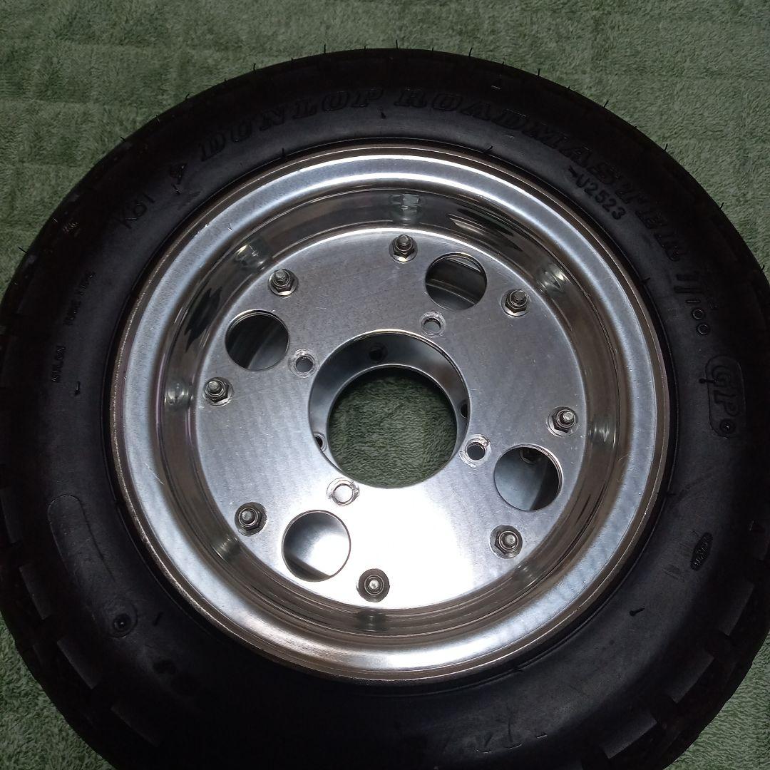 倉敷送料込みモンキー4Ｌ純正タイプ。8インチ。 アルミ＆タイヤ、セット。